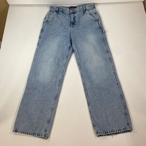 Aeropostale 90s Baggy Carpenter Jeans Women's‎ Size 10 REG Light Wash Denim
